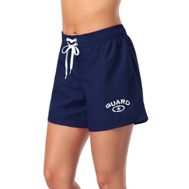 Adoretex Women's Guard Board Short Swimwear - FGB06 - Navy - XL