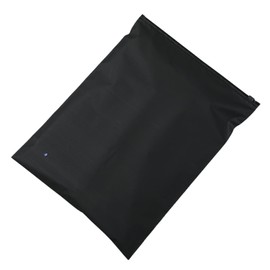 Boxonly Frosted Zipper Bags for Clothing Packaging – 14" x 16" / 35 x 40 cm, Pack of 25, Eco-Friendly Waterproof Poly Bags for Shirts, T-Shirts, Apparel Shipping, Storage, Mailing - Black