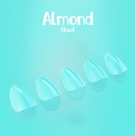 NABulous Professional Starter Kit | Almond Shape, Short Length | Quick & Easy Gel Kit, Salon Quality At-Home Gel Kit | Box of Nail Extensions | DIY Manicure in a Minute Kit (Almond Short)