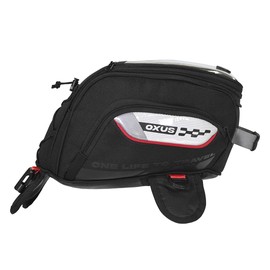 ViaTerra OXUS MOTORCYCLE TANK BAG (STRAP BASED) |13L Capacity | Converts to Backpack, Scratch-Free Base, EBC Net, External Rain Cover | Universal Fit for Touring & Adventure Riding