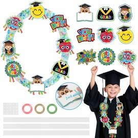Funnlot Candy Leis for Graduation 2025 - Graduation Leis 2025 Candy Lei Tubing Graduations Lei Accessories Candy Lei Making Kit Supplies with Ribbon DIY Leis for Kindergarten Graduate Party Gift