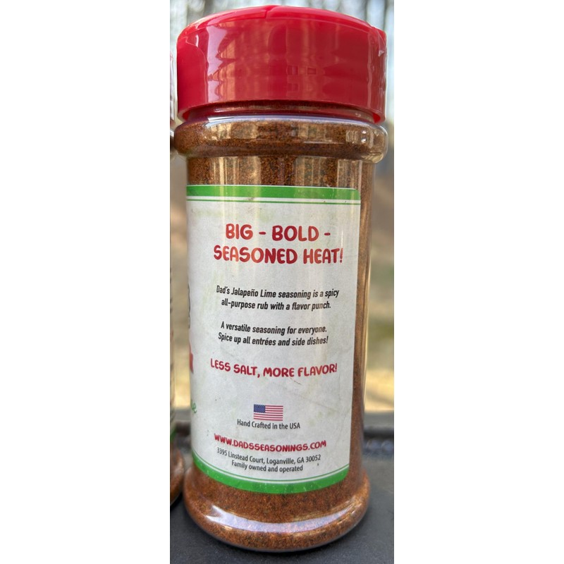 Dad’s Seasonings Jalapeño Lime Rub & Seasoning - Spicy BBQ