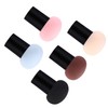 Outanaya Mushroom Shape Makeup Powder Applicators 5pcs Dual-use Dry and