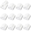 ITROLLE 12pcs Wall Mesh Panel Clip Mesh Panel Clip White
