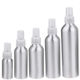 PACKOVE 5pcs Refillable Aluminum Perfume Spray Bottles Nozzle Travel to Portable Liquid Containers for Perfume and Makeup Remover Durable and Lightweight Design