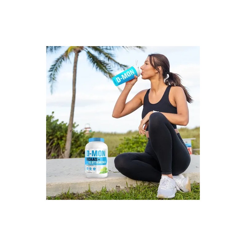 Aminoácidos Bcaas + Glutamina D-mon 1kg Sabores Full Uva