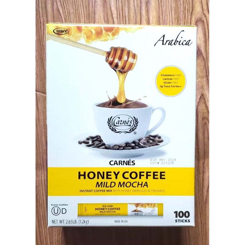 CARNES PREMIUM INSTANT COFFEE MIX WITH HONEY POWDER /MILD MOCHA,100