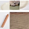 Kafei 5 Pieces Potter Tools Hand Rolls for Clay Stamp