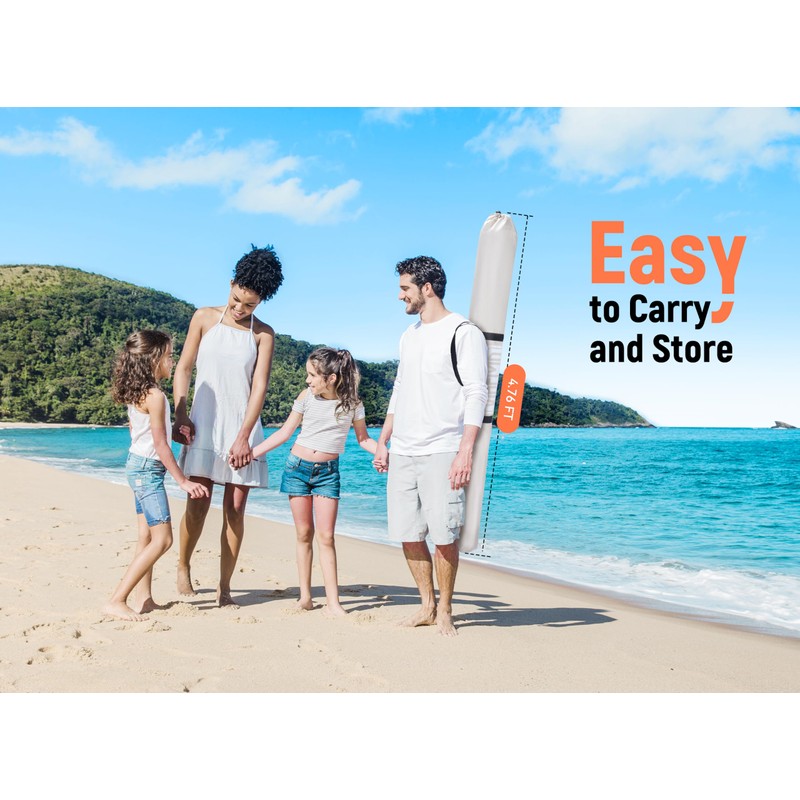 Vibemo Beach Cabana, 6.2' x 6' Portable Canopy with Side