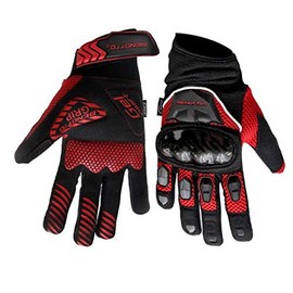 Benotto Guantes Ciclista Gel con Protector Rojo/Negro (Extra Grande)