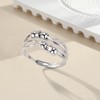 Estrellique 925 Sterling Silver Anxiety Rings, 925 Silver Anxiety Rings
