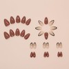 Press On Nails Almond Short Square Ballet Shaped, Cute Design