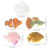 4PCS Aquarium Fish Tank Luminous Silicone Artificial Fake Fish Landscape