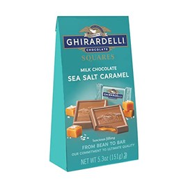 Ghirardelli, Chocolate Squares Milk & Caramel Sea Salt, 5.3 Ounce