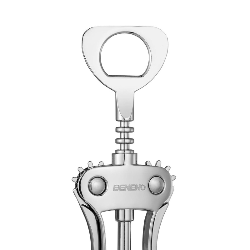 Beneno Wine Opener, Zinc Alloy Premium Wing Corkscrew with Multifunctional