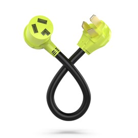 Dryer Adapter 3 Prong to 3 Prong NEMA 10-50P Male to 10-30R Female, 1.5FT 3-Prong Dryer Adapter Plug for 50 Amp and 30 Amp, RV EV Generator Stove Plug STW 10/3 AWG(125/250V)