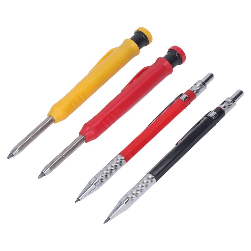 Mechanical Carpenter Pencil Set with 40 Refill Simple Operation Deep