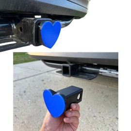 Heart Hitch Cover Fits 2 inch Receivers Class 3 4 5 for Toyota Ford Jeep Chevy VW Hyundai Kia RAM Trailer