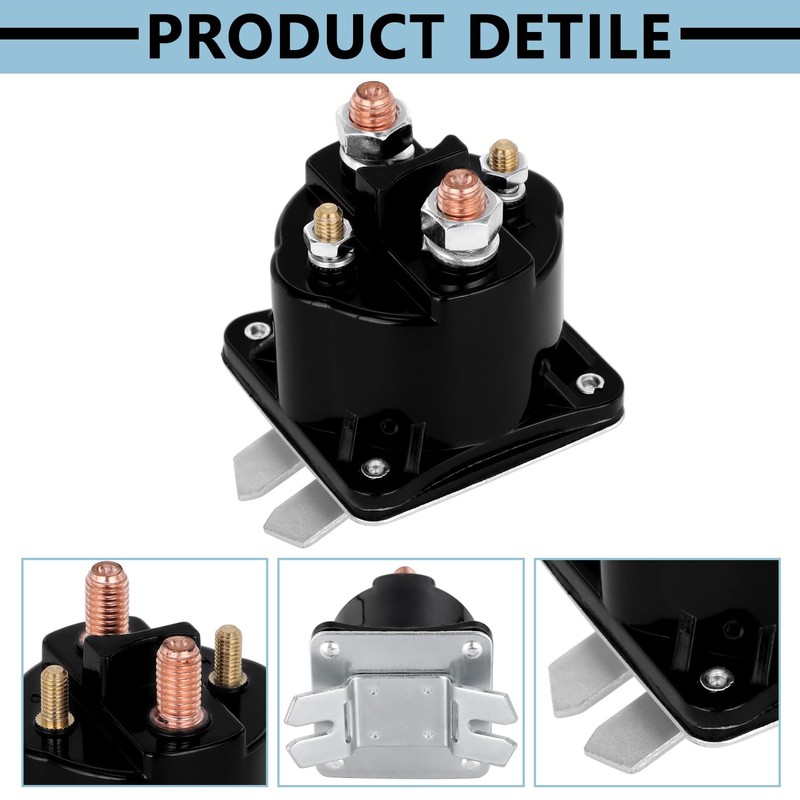 IFYKIM Dump Trailer Solenoid 12V 4 Terminal, Replacement for Intermittent