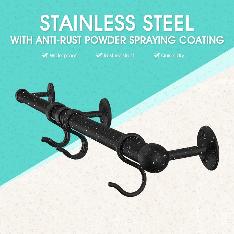 ROTHLEY Hanging Pot Rack Hanger: 23.7 Inch Stainless Steel Pot
