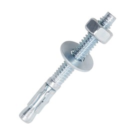 Horiznext 1/4" x 2-1/4" Wedge Anchor, for Cement and Concrete only, zinc-Plated Carbon Steel Screws and lag Bolts （10 pcs