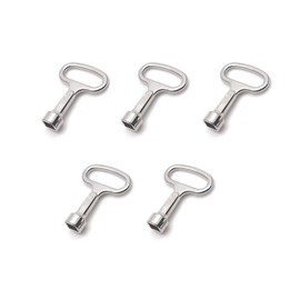 T Tulead 5PCS Square Key Small Cabinet Keys Square Socket Wrench Key 2"x1.5" for Drawers,Electric Cabinets