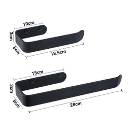 Toilet Roll Holder and Towel Holder Set - Hand Towel Holder, Toilet Roll Holder Wall Mounted. 2 pcs Bathroom Accessories Set for Kitchen, Bathroom, Laundry and Toilet.