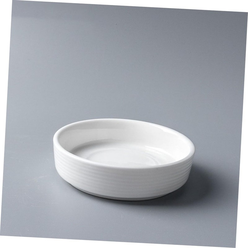 Ciieeo 4Pcs Ceramic Dipping Bowls Multi Function Spice Trays for
