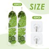 TYFGRT Pack of 2 Bin Bag Organisers, 2 Transparent Hooks,