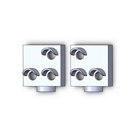 modellbahn-exklusiv Eow Switch Light Signal Single Junction Pack of 2 Track H0 1:87