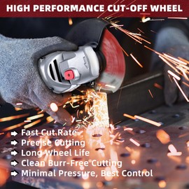ZKH 10 Pack Cut Off Wheels 4 1/2 Inch, Thin Metal & Stainless Steel/INOX Cutting Wheel, Strong & Durable Metal Cutting Disc for Angle Grinder, 4.5" x .045" x 7/8"