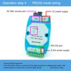 2Pcs RS485/422/232 Fiber Optic Converter Bidirectional Transimitter Receiver Modem Transmission