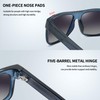 Joopin Big Acetate Square Sunglasses Men Polarized UV Protection, TR90