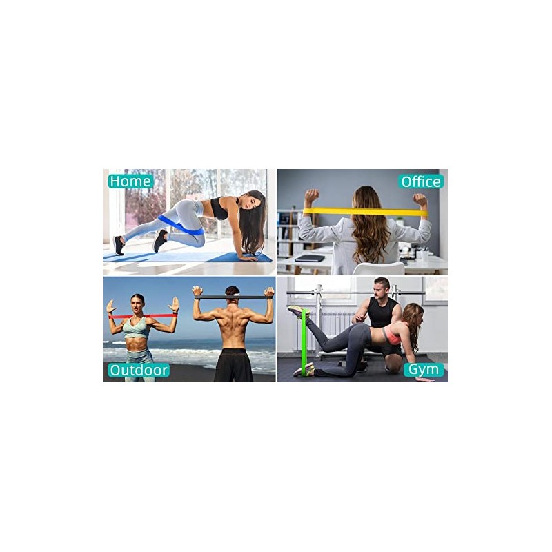 Resistance Exercise Bands, Elastic Stretch Loops, Flexbands for Pilates, Booty