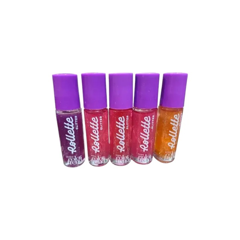 Brillo Labial Rollette Glitter Durazno 2pz Color Trend Avon