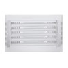 EZ-FLO 61614, White Three-Way Sidewall/Ceiling Register, 10 inch (W) x
