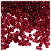 200pc Plastic Transparent Tribeads 10mm Raspberry Red Beads