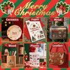 WANDIC 3 Sheets Merry Christmas Rub On Transfer Stickers, Waterproof