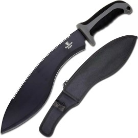 Snake Eye Machete with Heavy Duty Construction, Ergonomic Non-Slip Handle