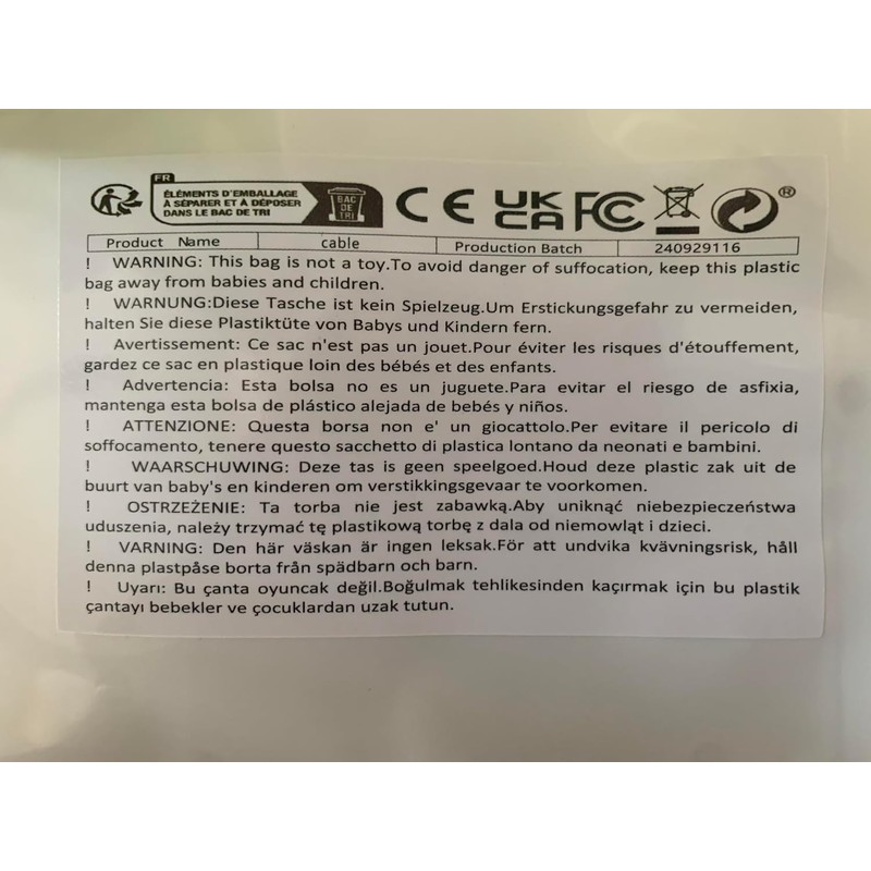 CHILDMORY 1.8M / 5.9FT Scart RGB AV Cable Audio Cable