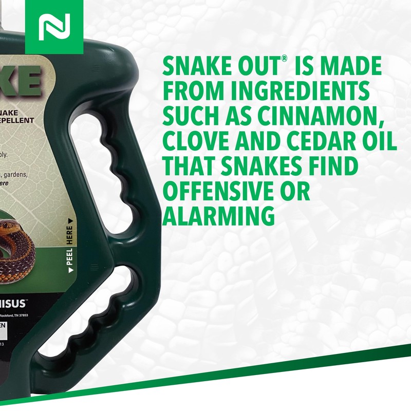 Nisus Snake Out Snake Repellent, Biodegradable, Safe for Pets and