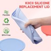 Kiicii Silicone Lids Only for Pyrex Sculpted Glass Mixing Bowls
