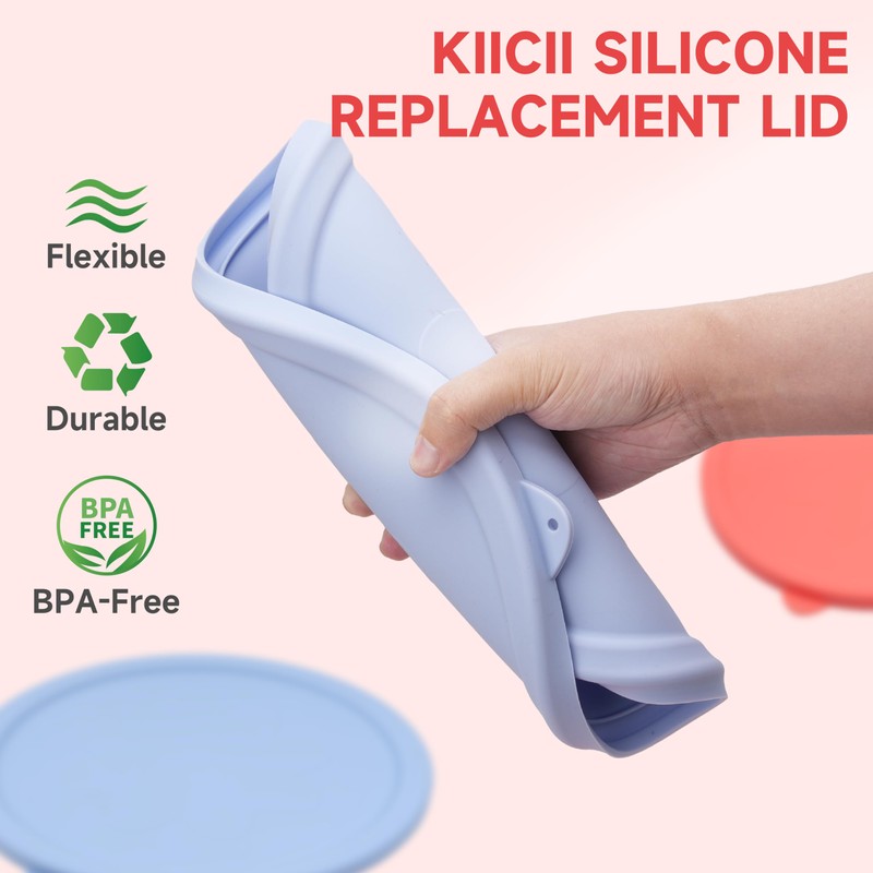 Kiicii Silicone Lids Only for Pyrex Sculpted Glass Mixing Bowls