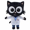 BANDAI Milo Black Cat Plush Toys - 20cm Doctor Milo