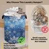 Winter Snowflakes Large Clothes Hamper Bag - Laundry Basket with