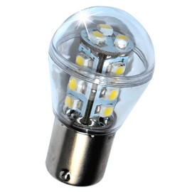 HQRP Waterproof BA15s Bayonet Base 33 LEDs SMD 2835 LED Bulb Cool White for #1141#1156 Jayco RV Interior/Porch Lights Replacement