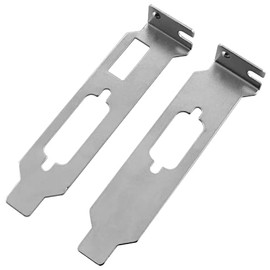 MTQY Low Profile Half Height Bracket 2PCS Low Profile / Half Height Slot Brackets for HDMI, VGA and DVI ATI Nvidia Video Graphics Card