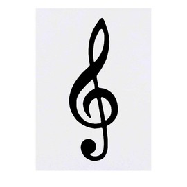 'Music Note' Temporary Tattoo - Water Resistant, Skin-Safe, Non-Toxic Transfer (TO00027495)