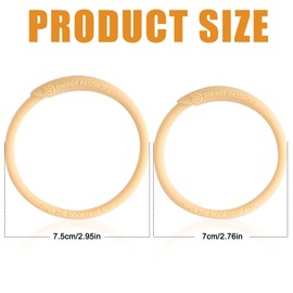 Lyreh 2pcs Patella Tendon Knee Band, 2 Sizes Silicone Patella Tendon Support Strap Knee Bands for Injuries Prevention for Running Hiking Basketball