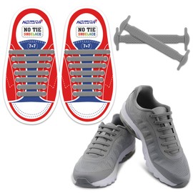 HOMAR No Tie Shoelaces for Kids and Adults Stretch Silicone Elastic No Tie Shoe Laces